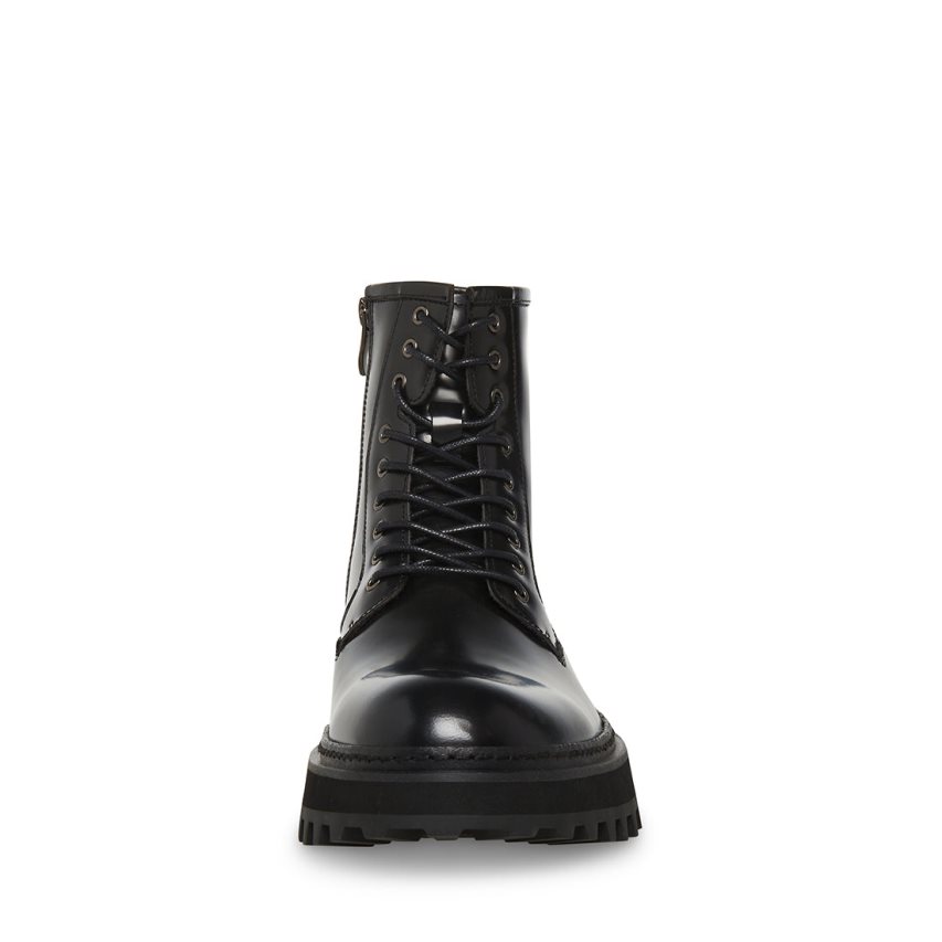 Zapatos Plataforma Steve Madden Tekkon Cuero Hombre Negras | ES PZ30E9